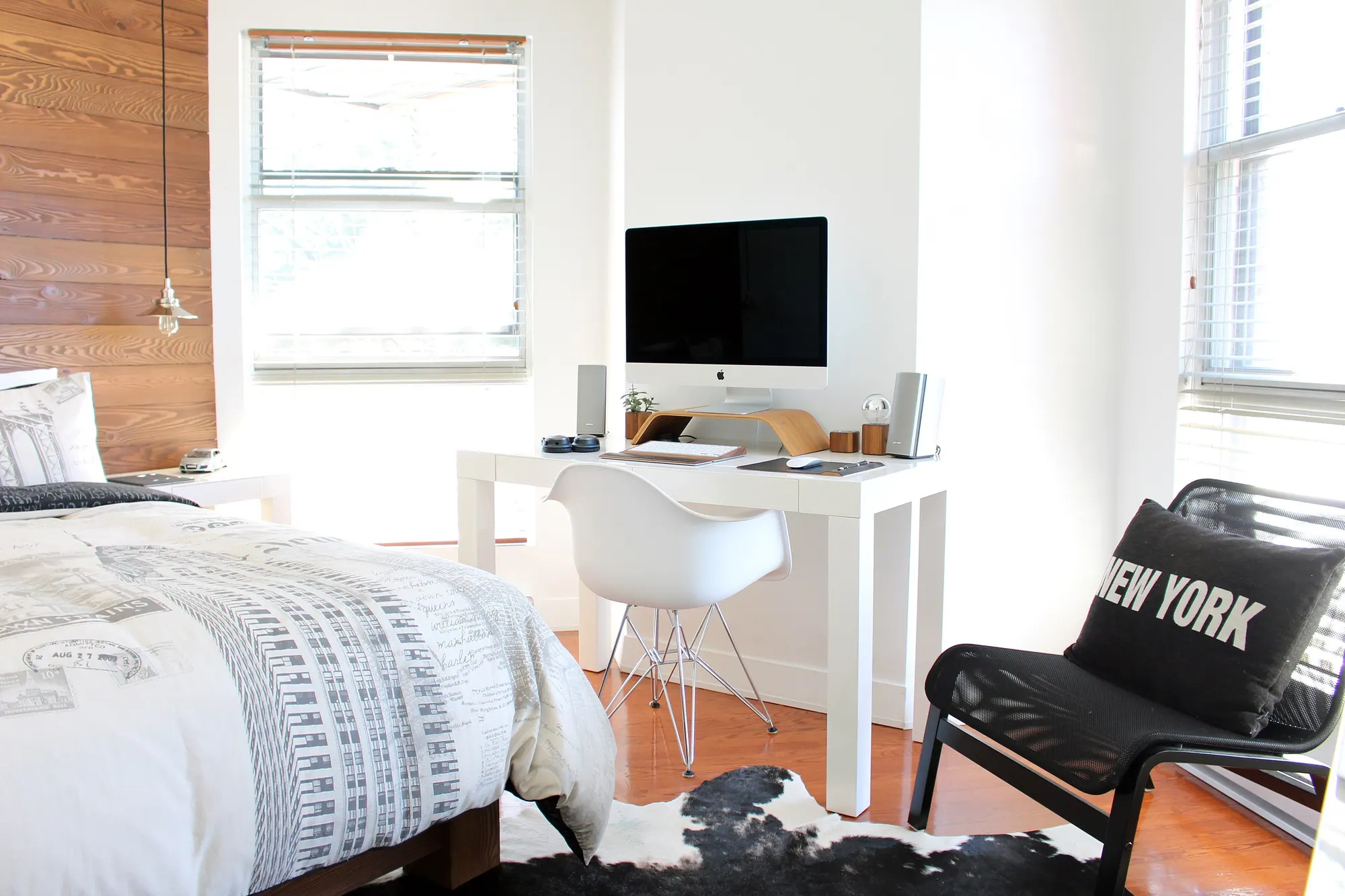 Study corner in the second bedroom
